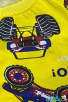 Canavar Araba Baskılı Kısa Kollu T-shirt Beli Lastikli Şort Alt Üst Takım 4-6-8-10-12 Yaş