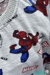 Spiderman Baskılı Kısa Kollu T-shirt Beli Lastikli Şort Alt Üst Takım 8-9-10-11-12 Yaş