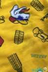 Dinozor Kaykay Baskılı Kısa Kollu T-shirt Beli Lastikli Şort Alt Üst Takım 4-6-8-10-12 Yaş