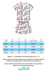Palmiye Baskılı Kısa Kollu Beli Lastikli T-Shirt Şort Takım 2-3-4-5 Yaş
