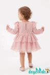 Dantel Fiyonklu Lola BABY Dress Elbise 6-9/9-12/12-18/18-24 Aylık 91