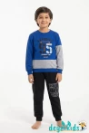 Mevsimlik 95 New York Baskılı Sweat Eşorfman Alt Üst Takım 3-4-5-6-7-8 Yaş m01130