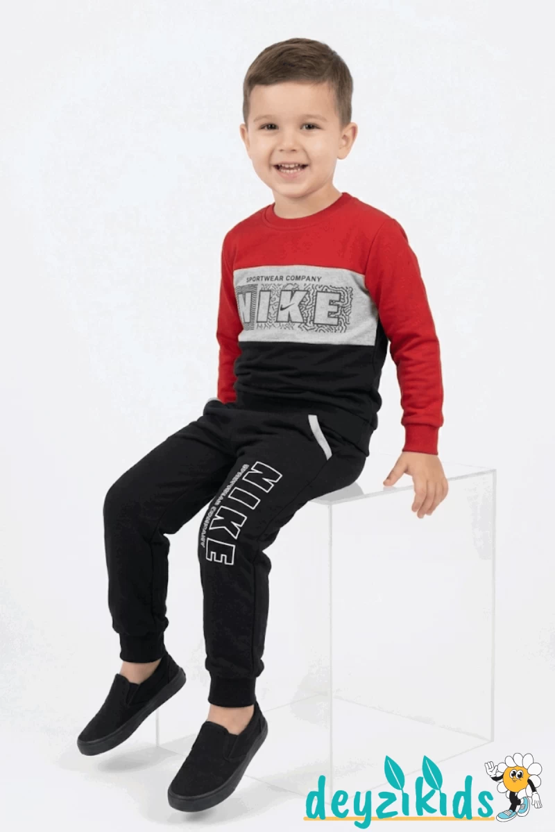 Spor Twear Company Baskılı Alt Üst Eşofman Takımı 11-12-13-14-15 Yaş