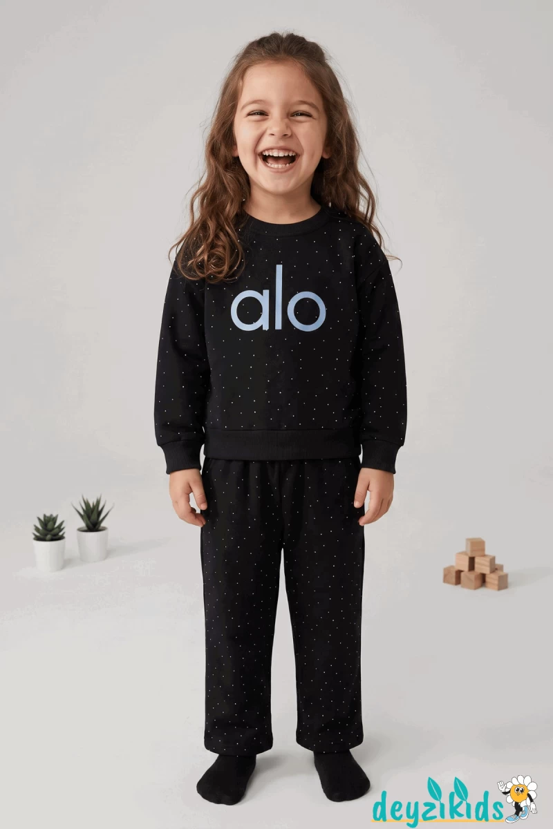 Taşlı Oysho Kız Alt Üst Takımı 3-4-5-6-7 Yaş m01133