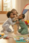 Sincap Baskılı Önden Düğmeli Bebek ve Çocuk Pijama Takımı 9-12-18-24-36 Aylık 2-3-4-5-6 Yaş
